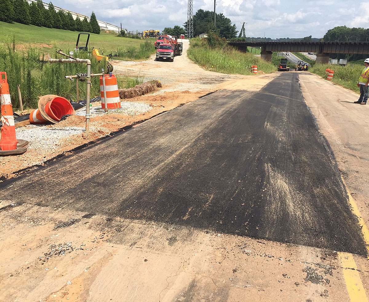 Crews complete resurfacing of Dewberry Road after utility relocations