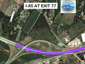 thumbnail of I-85 at exit 77 rendering