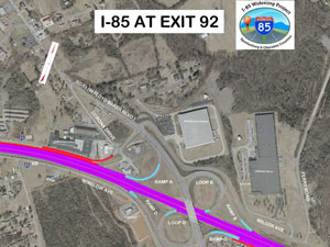 thumbnail of I-85 at exit 92 rendering