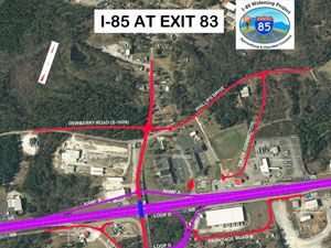 thumbnail of I-85 at exit 83 rendering