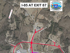 thumbnail of I-85 at exit 87 rendering