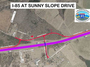 thumbnail of I-85 at sunny slope dr rendering
